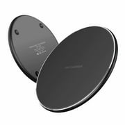 Wireless Charger 10W Qi Wireless Charging Compatible with Most Mobile Phone, White