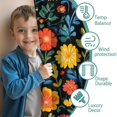 thumbnail image 3 of Blackout Kids Curtains,Pioneer Flower Childrens Insulated Curtains Set Of 2,Bedroom Essentials,Toddler Room Decor 52x84in(132x213cm), 3 of 4