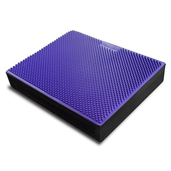 Yes4All Yoga Balance Pad with Foot Massage Mat for Physical Therapy and Fitness Workout Training - Purple and Black