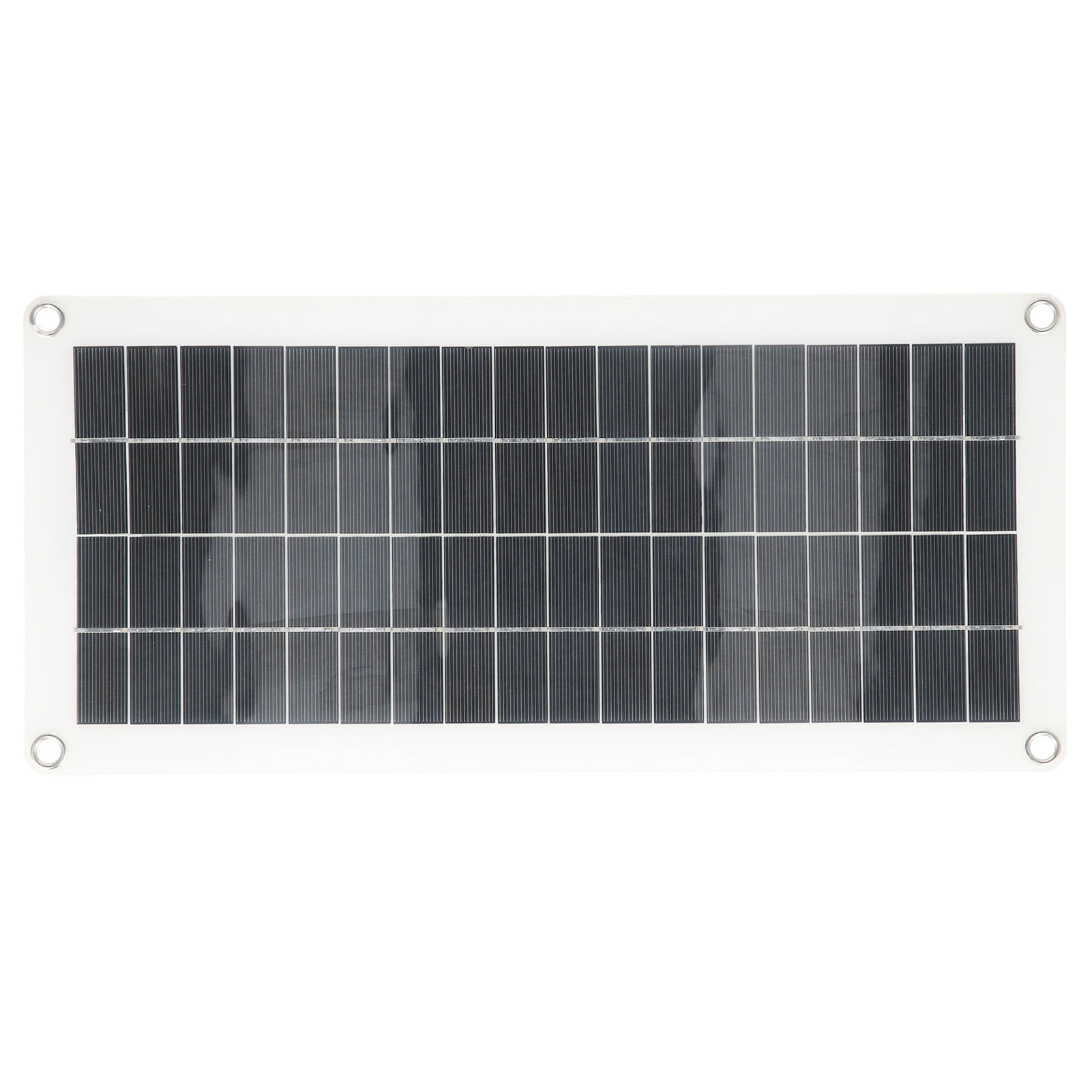 BIMZUC 20W 18V High-Efficiency Polycrystalline Silicon Solar Panel Charger (17.1 x 7.9 in / 43.5 x 20 cm) Waterproof Solar Cell Board for Car, Boat, and RV Mobile Charging Supplies