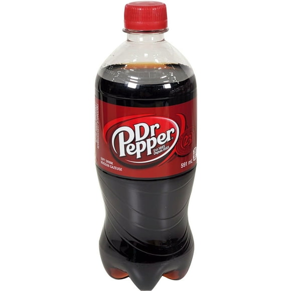 Dr. Pepper Soda Drink, 591ml Pack of 24