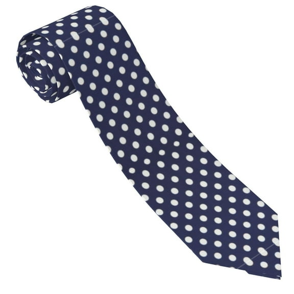 Men'S Polka Dot Navy Pattern Fashion Business Wedding Neckties Ties