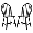 thumbnail image 1 of Silla Safavieh Home Camden Farmhouse de madera de caucho negra, 1 of 9