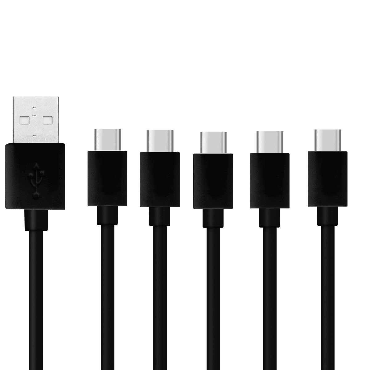 Authentic Short 8inch USB Type-C Cable Works with Oppo Reno 4 F Also Fast Quick Charges Plus Data Transfer! Black 