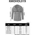 thumbnail image 7 of H2H Mens Casual Slim Fit Hoodie Zip-Up Long Sleeve Active Jersey Jackets (KMOHOL019), 7 of 7