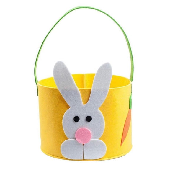 Easter Bunny Basket for Kids Easter Bucket Bags Easter Eggs Hunting Cute Tote