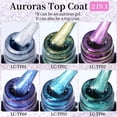 thumbnail image 4 of LILYCUTE 7ML Auroras capa superior Sparking Aurora Gel esmalte de uñas Semi permanente UV Gel función capa superior para barniz de Gel para decoración de uñas, 4 of 4