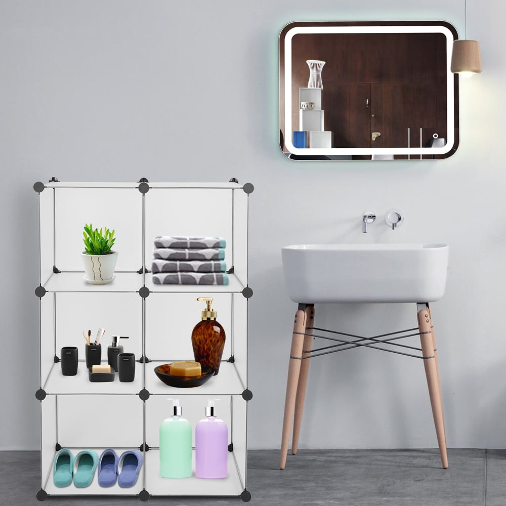 Lowestbest 6 Cube Square Storage Organizer, Bookshelf Closet Organizer Storage Shelves Lowestbest 6 Cube Square Storage Organizer, Bookshelf Closet Organizer Storage Shelves
