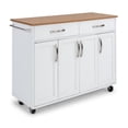 thumbnail image 2 of Homestyles Rangement Plus Chariot de Cuisine en Bois Blanc, 2 of 3