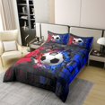 thumbnail image 2 of Erosebridal Soccer 100% Cotton Duvet Cover King Size,Sport Theme 100% Cotton Comforter Cover King,Black Reversible,3pcs(No Comforter), 2 of 6