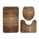 thumbnail image 2 of Juego de alfombras de baño súper absorbentes - Alfombrillas antideslizantes de 3 piezas para baño, inodoro y en forma de U - Poliéster moderno, multicolor, de secado rápido, suave y duradero, 2 of 6