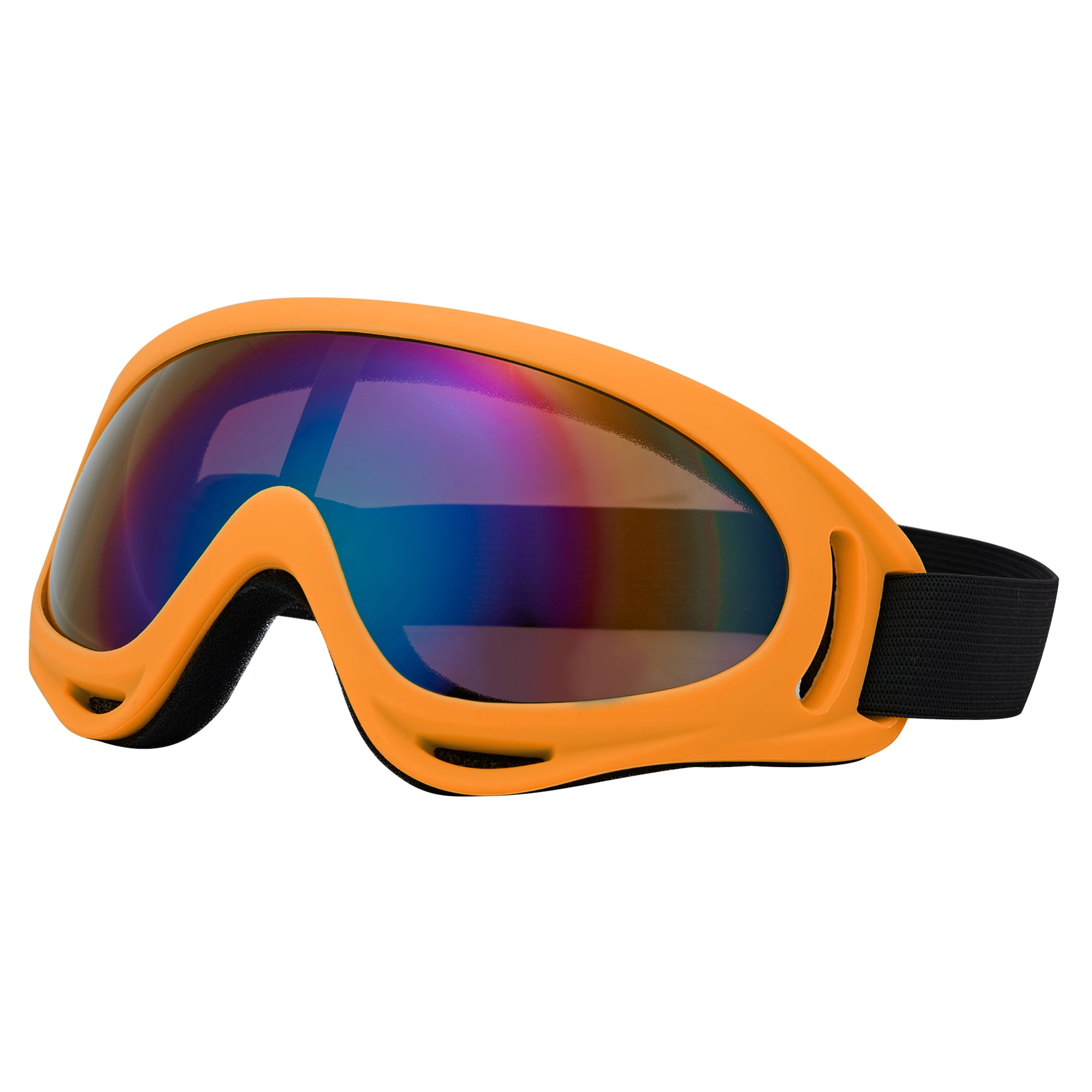 Ski Goggles Anti-fog 2 PCS & Double Lens Black Matt TPU Frame Snowboard Goggles 