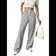 thumbnail image 2 of Pantalones Deportivos Holgados de Cintura Alta con Cordón Ajustable para Mujer, Pantalones Deportivos de Pierna y Bolsillos Gris XL, 2 of 7