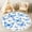 Color 2, variant on Washable Non Slip 4ft Round Rug, Starry Night Sky Constellations Celestial Bodies Nursery Circle Area Rugs with Tassels Carpet for Nursery Bedroom Living Room Playroom Tent rug Tent Castle