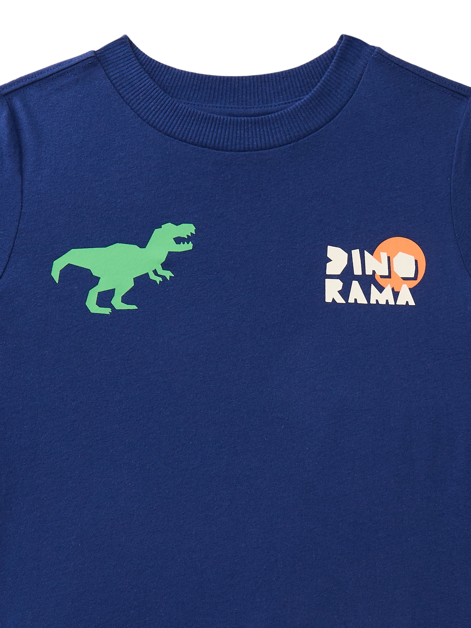 Wonder Nation Little Boys Dino Graphic Tee with Short Sleeves, Sizes 4-10