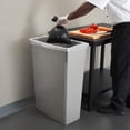 thumbnail image 4 of 23 Gallon/92 quart/87.06 L Slim Rectangular Trash Can, Gray Tall Plastic Waste Bin for Kitchen, Restaurant, Office - Space Saving Narrow Design, 4 of 5