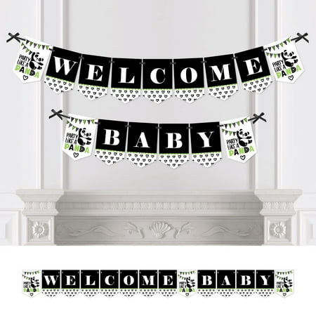 Party Like A Panda Bear Baby Shower Bunting Banner Party