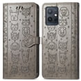 thumbnail image 4 of Funda Cartera FOXDOCK para MOTO E22 4G , Flip PU con Relieve de Gatos y Perros, Tarjetero y Soporte, 4 of 6