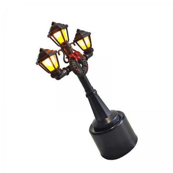 lionlar 5x1:12 Ornament DIY Projects Decoration Miniature Street Light Model Dollhouse Three Head