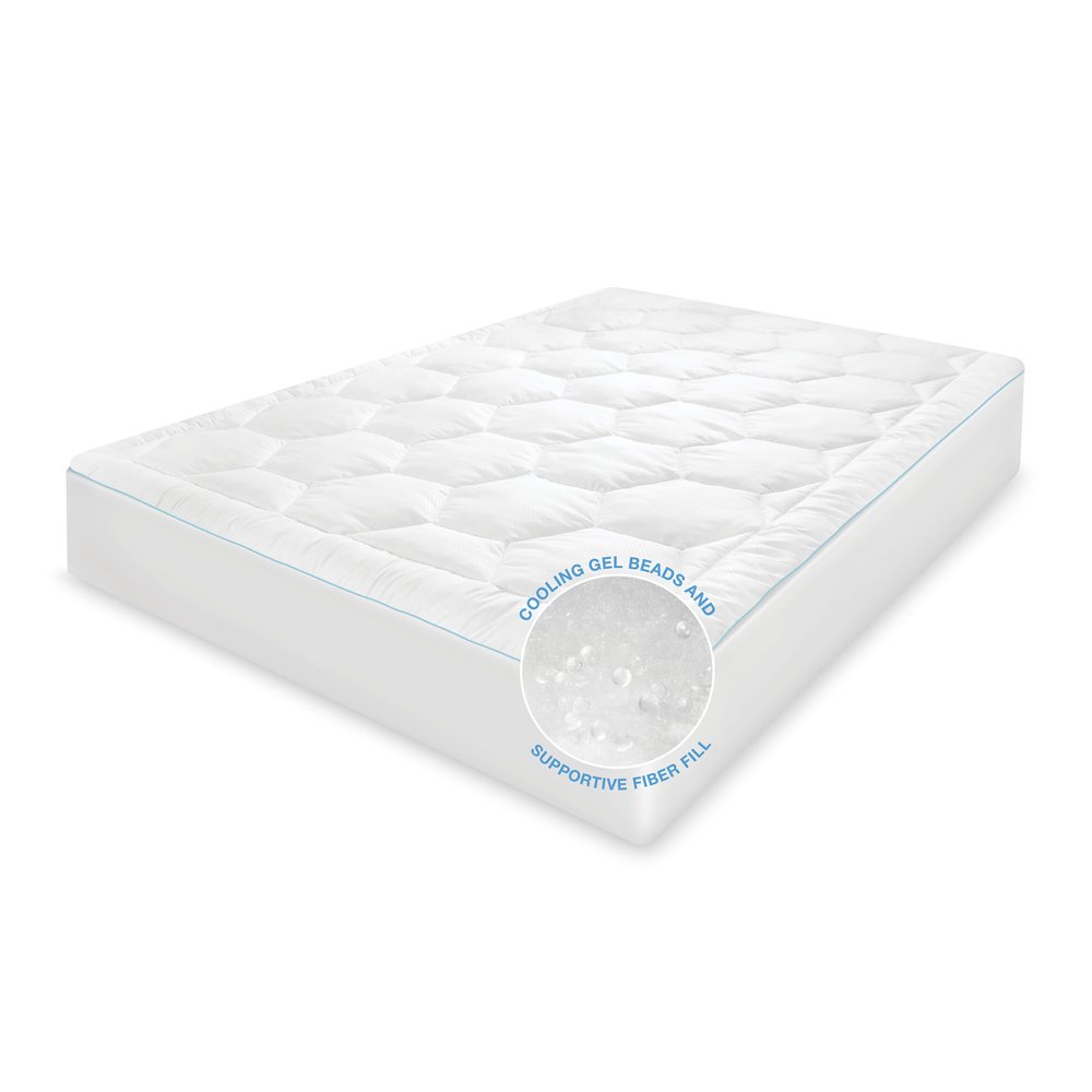SensorPEDIC Cool Fusion Memory Fiber and Gel Beads Mattress Pad