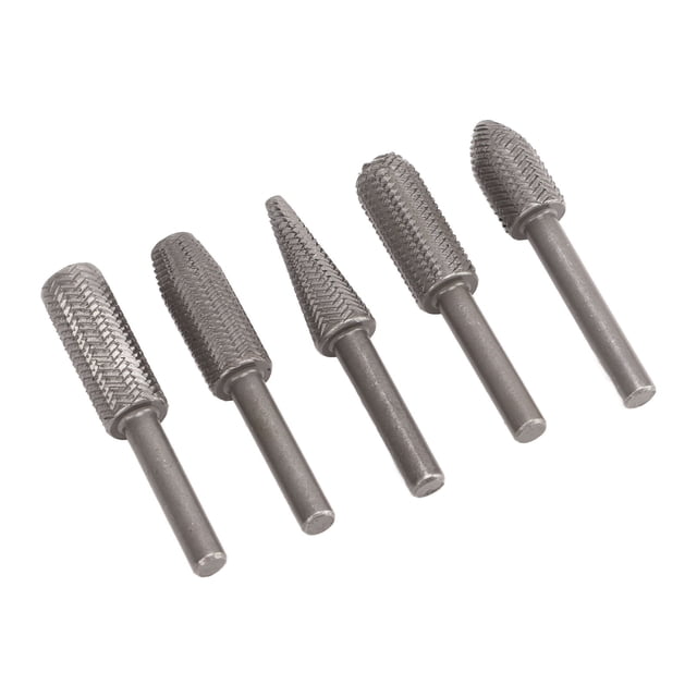 Rasp Bits, Tungsten Steel Alloy Tool Rasp Bits High Adaptability Fast Grinding Speed Non Slip 6mm Shank Long Service Life For Softwood For Hand Drill