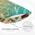 thumbnail image 5 of Fotbe Starfish And Seashell Pillow Cases - Envelope Closure - Luxury, Extra Soft, Cooling Pillow Covers - Wrinkle, Fade, Stain Resistant-16"x24", 5 of 8