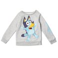 thumbnail image 2 of Conjunto de buzo polar gris para niño pequeño Bluey, remera y pantalón, talle 5T, 2 of 6