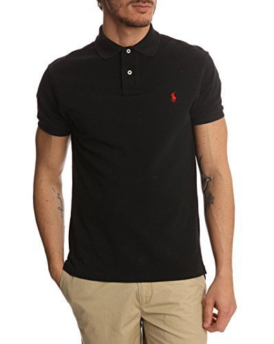 Life Sounds Better with Music Men Regular Fit Cotton Polo Shirts Classic Short Sleeve Polo Black