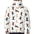 thumbnail image 7 of Fotbe Men's Hoodie with Yoga Labrador Retriever Pattern - Kangaroo Pocket Pullover Hooded Sweatshirt, Perfect for Daily Wear, Travel, and Home-X-Large, 7 of 7