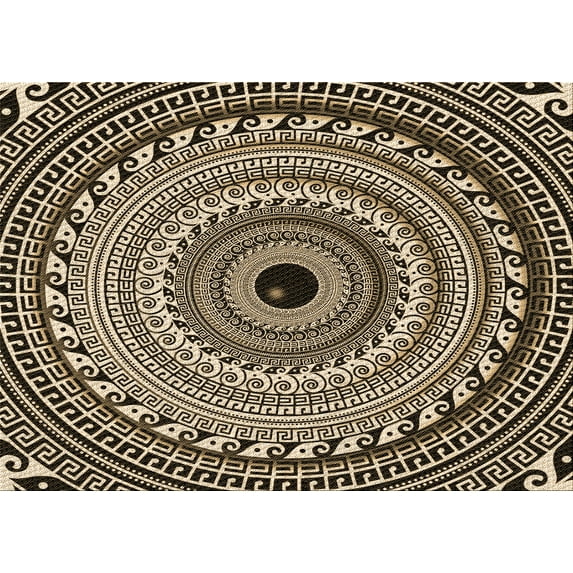 Ahgly Company Machine Washable Indoor Rectangle Transitional Midnight Gray Area Rugs, 7' x 10'