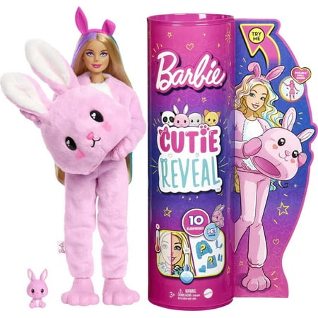 UPC: 0194735071616 | Barbie Cutie Reveal Fashion Doll with Bunny Plush Costume  Mini Pet & Accessories