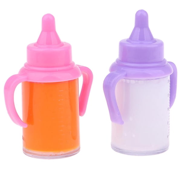 2 Piezas De Biberones De Muñeca Botella De Desaparición De Líquidos Accesorio De Lactancia Hugo Biberones para bebés recién nacidos