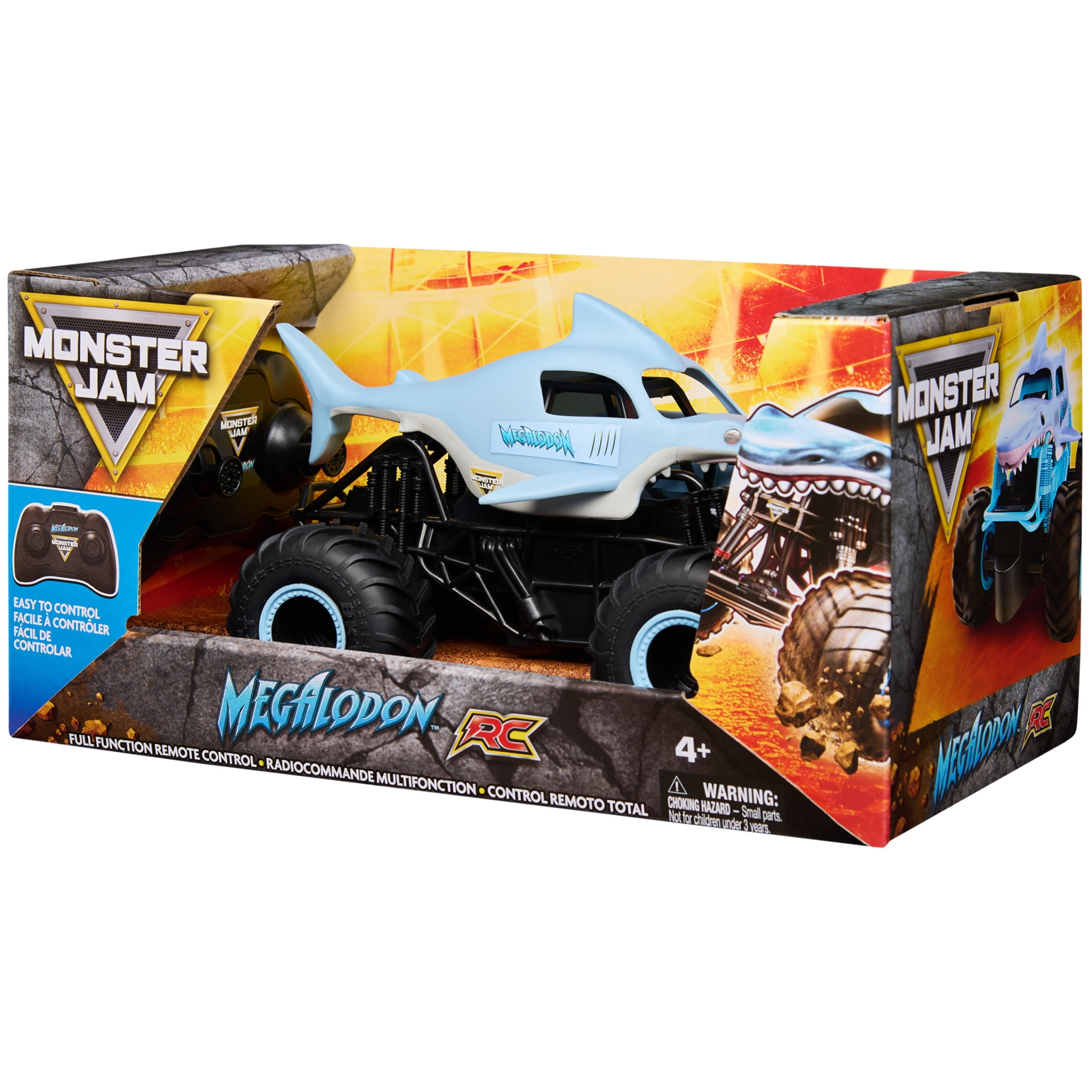 Remote Control Monster Monster Jam Juguetes Megalodon Monster Jam