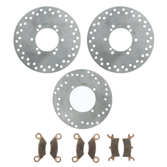 2002 Polaris Magnum 2x4 HDS Front & Rear Brake Rotors and Severe Duty Brake Pads