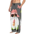 thumbnail image 6 of Salouo Summer Gnome 1 Print Pajama Pants for Men, Lounge Pants Elastic Waistband Casual Men's sleepwear Loungewear Sleep Pajama Pant -Medium, 6 of 7