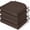 Brown, variant on 4-Pack Memory Foam Dining Chair Cushions - Non-Slip with Ties, Waterproof & Washable Seat Pads for Kitchen, Indoor/Outdoor Use,Brown