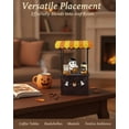 thumbnail image 3 of 12" Halloween Ghost Coffee Stand Figurine, Halloween Decoration Spooky Cute Resin Ornament, Mini Ghost Coffee Shop Tabletop Decor For Kitchen Shelf Mantel, 3 of 7