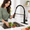 Matte Black-Classic, variant on Kitchen Sink Faucet With 3 Modes Sprayer Single Handle