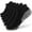 Black, variant on Men's Athletic Ankle Socks 6-Pack Moisture Wicking Breathable Terry Cushioned Sole Low Cut Solid Color Outdoor Sports Running Hiking Walking Socks