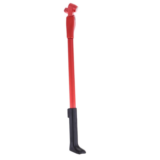 Soporte de Pata de Cabra Trasero Lateral de Apoyo Ajustable para Bicicleta de Montaña Resistente con Llave rojo Soledad Soporte de pie para bicicleta