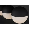 thumbnail image 4 of E20363-92BK ET2 Lighting Half Moon - 30.25 Inch 27W 3 LED Pendant-Black Finish, 4 of 5