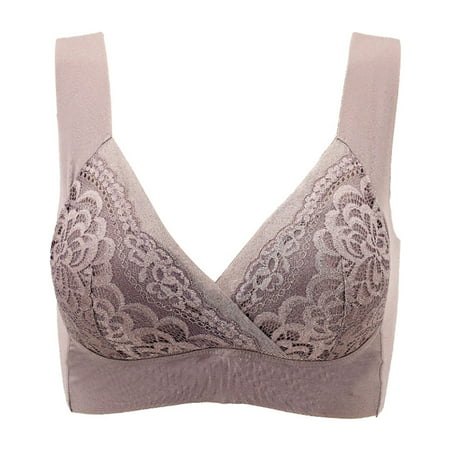 

DNDKILG 18-Hour Ultimate Lift Wireless Bra Wirefree Bra with Support Full-Coverage Wireless Bra for Everyday Comfort Gray L3