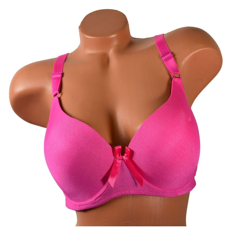 Women Bras 6 Pack of T-Shirt Bra B Cup C Cup D Cup DD Cup DDD Cup 38DD  (8207) 