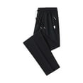 thumbnail image 4 of JTieacloth Mens Big and Tall Pants Men Unisex Stretch Quick Drying Pants Casual Elastic Waist Drawstring Stretch Pants Black, 4 of 6
