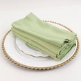 thumbnail image 4 of Balsa Circle 5 Pieces 20" Sage Green Lamour Satin Napkins Wedding Party, 4 of 6