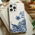 thumbnail image 2 of Cases Cover, Ocean-Inspired Tough Phone Case – “Good Things Take Time” Dual Layer Protection for iPhone 16 Pro Max, 16 Plus, 15, 14, 13, 12, 11, X, Samsung Galaxy S25, S24, S23, S22, 2 of 5