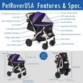 HPZ Pet Rover XL Dog Stroller, Purple