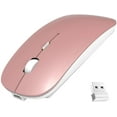 thumbnail image 1 of Wireless Mouse,Slim Wireless Portable Mobile Mouse,2.4G Noiseless Mouse with USB Receiver,Rechargeable Wireless Mouse for MacBook,Laptop,PC,Computer,Notebook (Silver), 1 of 7