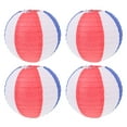 thumbnail image 1 of Weiweiguan 4Pcs Foldable 3-color Paper Lanterns Korean Restaurant Decorative Lanterns, 1 of 7