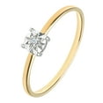 thumbnail image 2 of 9ct Gold Jewelco London 1pts Diamond Illusion Star Solitaire Engagement Ring 5mm, 2 of 8